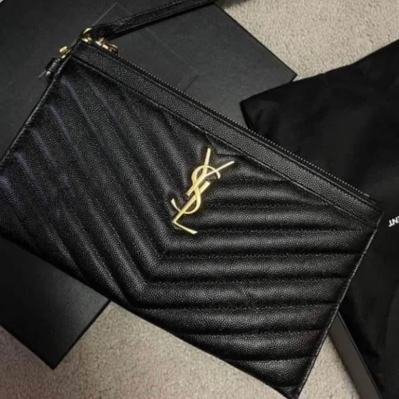 COPY - YSL Large Monogram Pouch - Picture 2 of 5